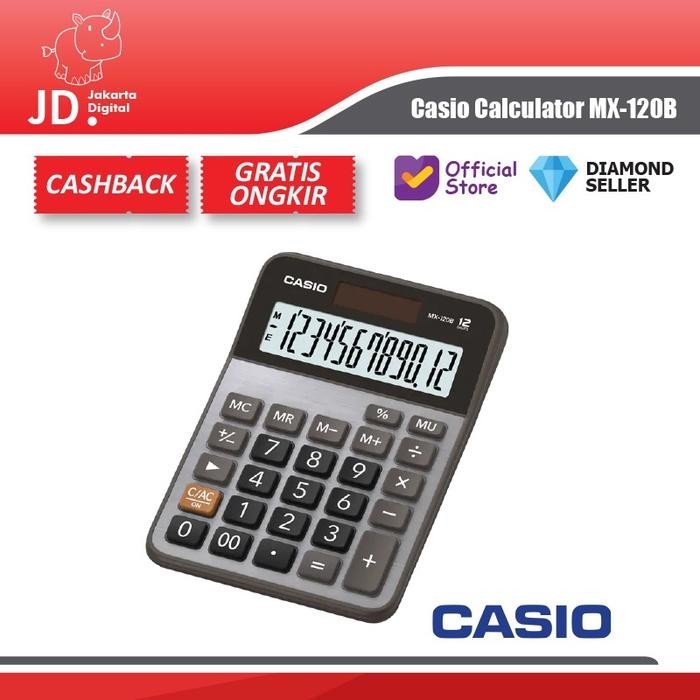 

CASIO CALCULATOR MX-120B / KALKULATOR MEJA OFFICE DESKTOP MX 120B