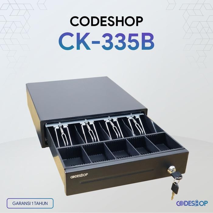 

LACI KASIR CK-355B METAL CASH DRAWER WITH HEAVY-DUTY BALL BEARING ROLLERS