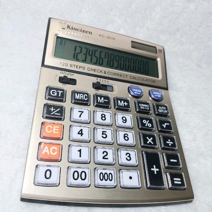 KALKULATOR KINCIZEN KC-3616 16 DIGIT / CALCULATOR KINCIZEN KC 3616 16 DIGIT