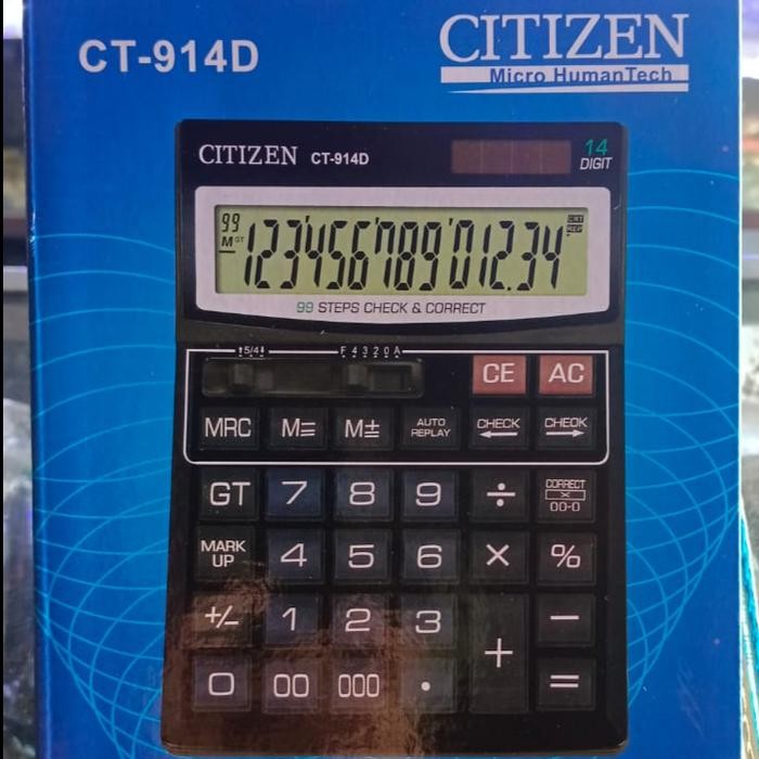 

KALKULATOR CITIZEN 14 DIGIT CT-914D