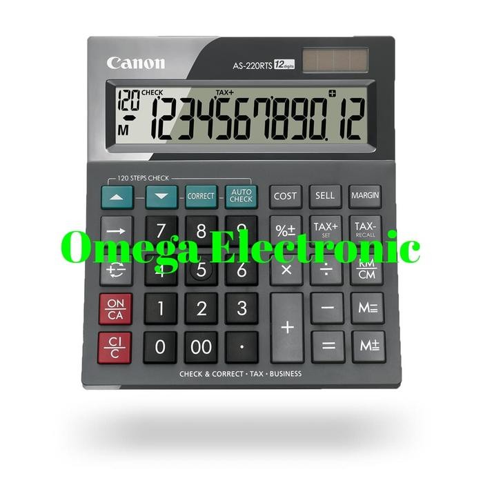 

CANON AS-220RTS CALCULATOR - CHECK & CORRECT KALKULATOR DESKTOP MEJA