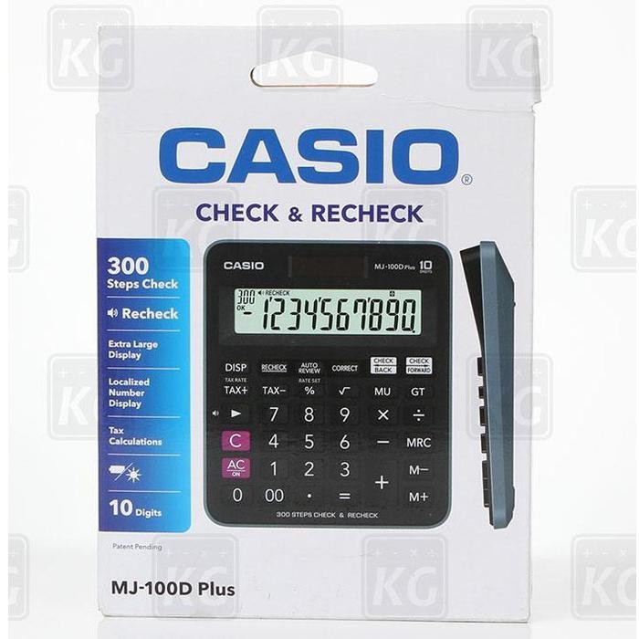 

KALKULATOR CASIO MJ 100D PLUS ORIGINAL - 10 DIGIT - CHECK AND RECHECK