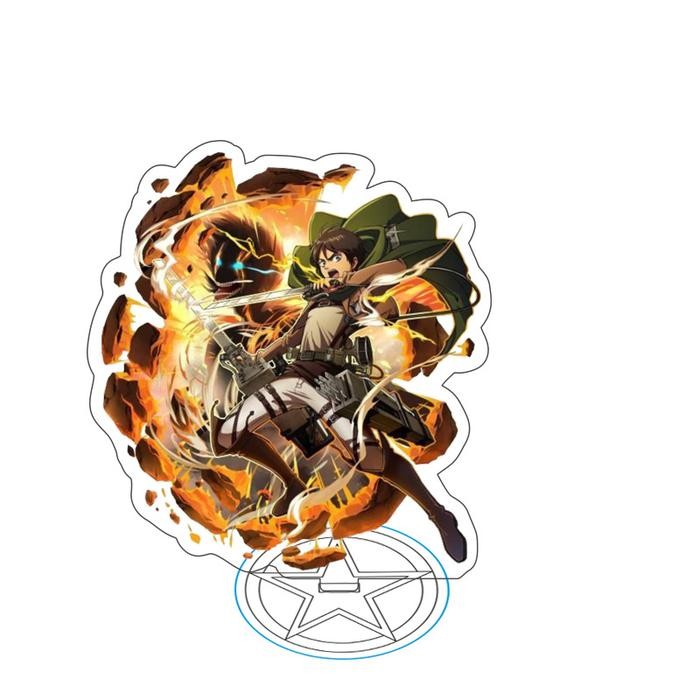 

ANIME FIGURE ATTACK ON TITAN DOUBLE SIDED ACRYLIC STAND MODEL PLATE SHINGEKI NO KYOJIN DESK DECOR
