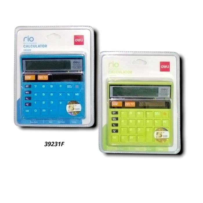 

KALKULATOR DELI 39231 F WARNA CALCULATOR CHACK CORRECT 12 DIGIT