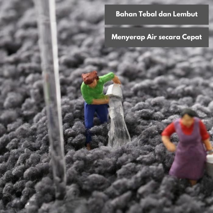 KOKOMI Keset EVA Keset Kamar Mandi Anti Slip Premium Tidak Licin Bulu Tebal Bathmat Karpet Kamar