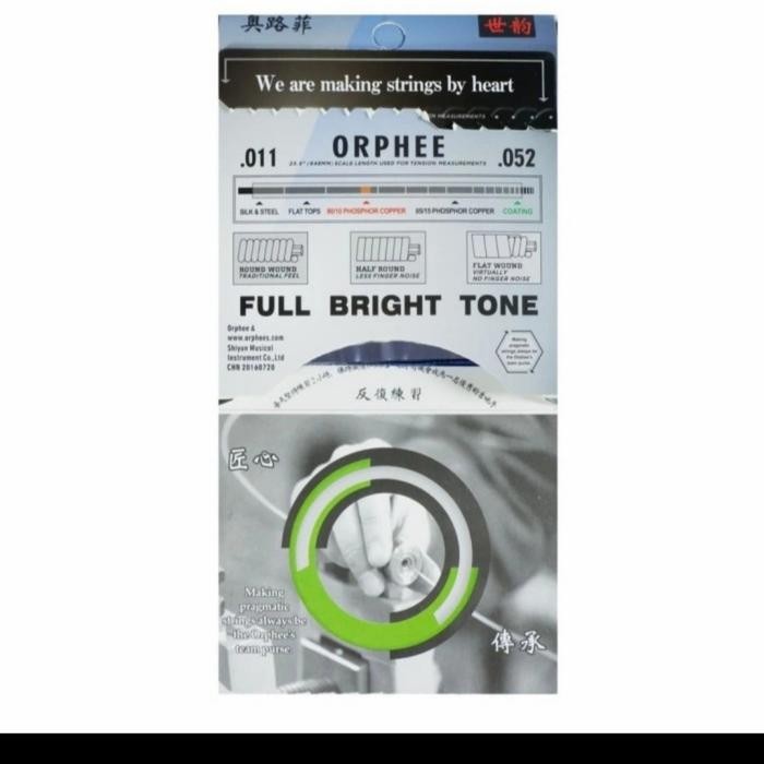 Orphee Sa38 Senar Gitar Akustik 011-052 Professional Ra-38H