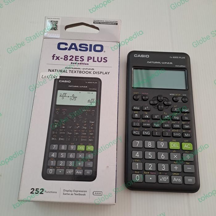 

Scientific Calculator Original Casio Fx - 82 Plus Bk (252 Functions)