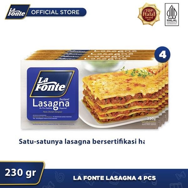 

H48Y 4 Pcs - La Fonte Lasagna 230 Gr