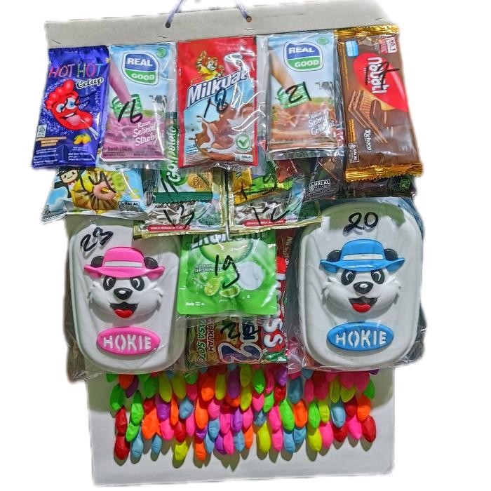 

H48Y Balon Cabutan Berhadiah Isi 100Pcs.Hk Mie Instan