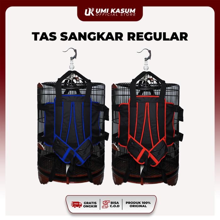 TAS SANGKAR BURUNG UMI KASUM MULTIFUNGSI KANDANG KOTAK DAN BULAT TAS RANSEL GENDONGAN BURUNG MURAI