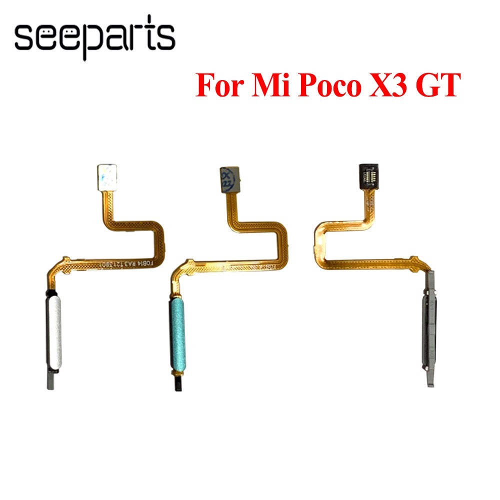 Touch ID Fingerprint Sensor Home Menu Button Flex For Xiaomi Poco X3 GT Fingerprint Flex Cable PocoX