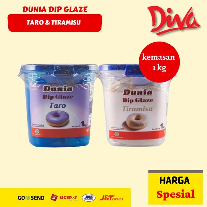 

Dunia Dip Glaze Tiramisu / Dunia dip Glaze Donat Taro [1kg]