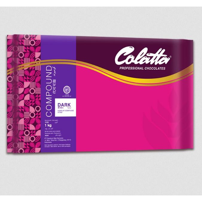 

Colatta Compound Chocolate Dark - Milk - White / Cokelat Batang 1 kg