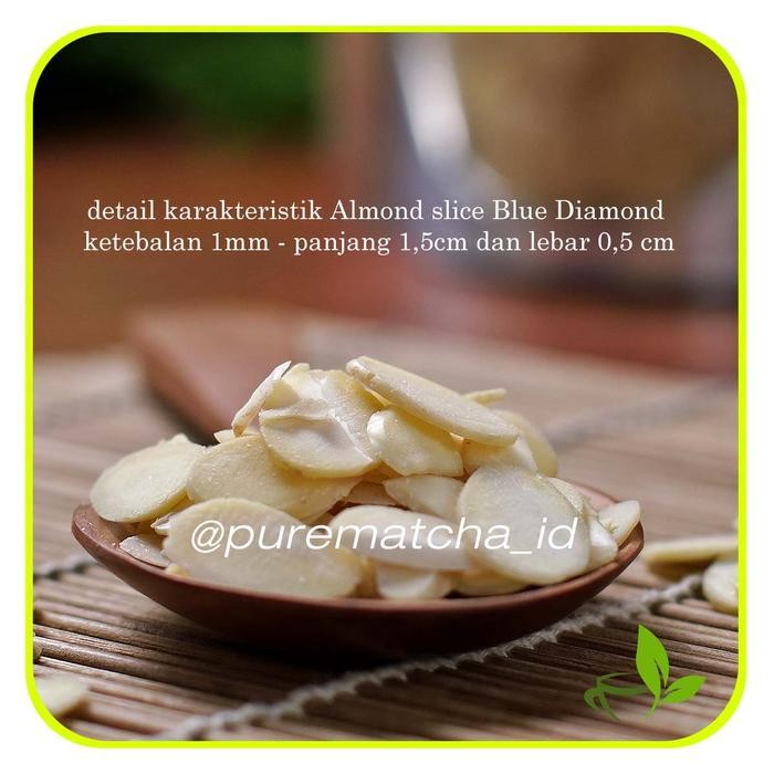 

Natural Almond Sliced - Kacang Almond - 100gr