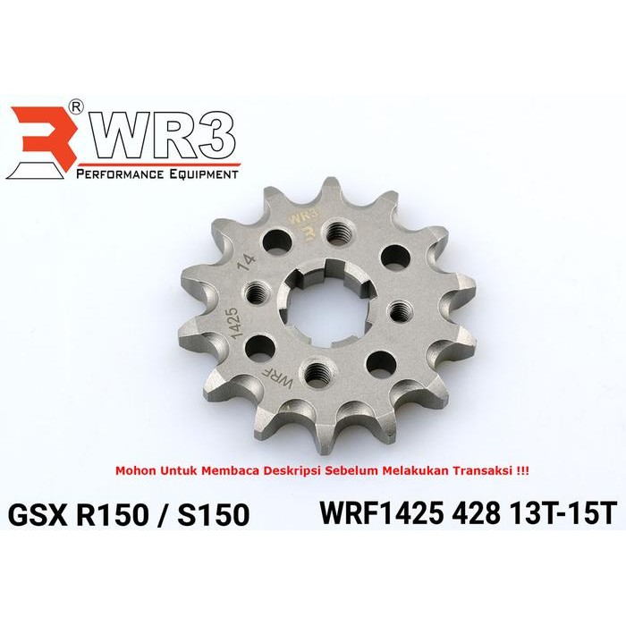 Daytona - Gear Depan Wr3 415 428 520 Ninja 150 Rr R Ss Cbr 250Rr Gsx 150 Rx King