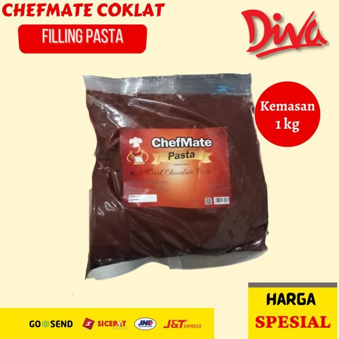 

Chefmate Pasta Chocolate Filling 1 Kg / Isian Selai Coklat
