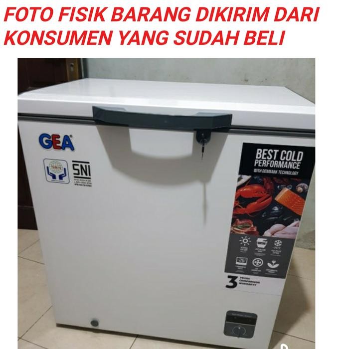 Est Freezer Gea Ab 208 R / Ab208R / Ab-208-R Freezer Box 200 Liter