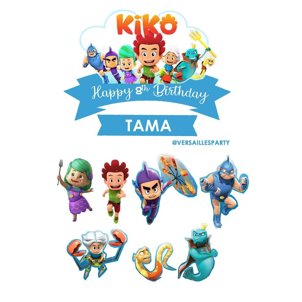 

Cake Topper Kiko / Hiasan Kue Kiko / Dekorasi Kue Kiko