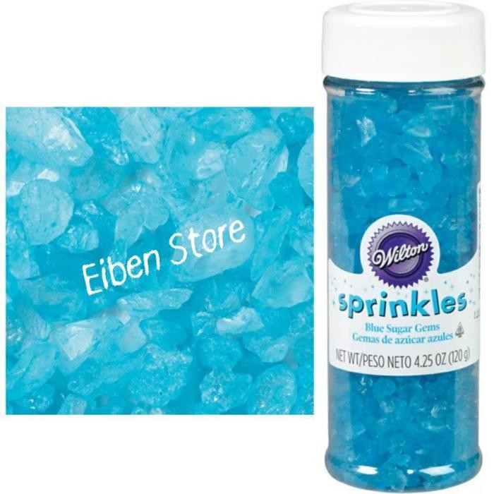 

Wilton Sugar Gems Blue / Gula2 Dekorasi Kue Warna Biru - Btl 4,25oz