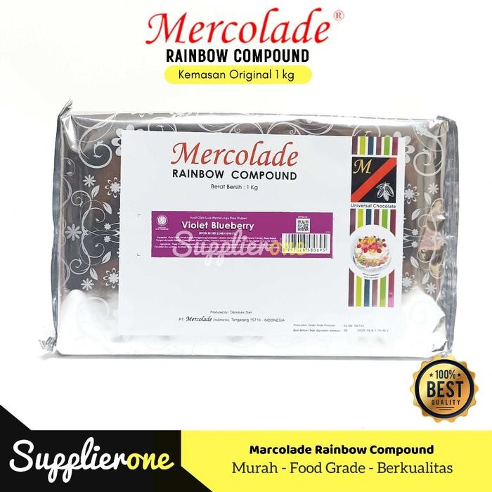 

Mercolade Rainbow Compound 1kg / Cokelat Batang Marcolade