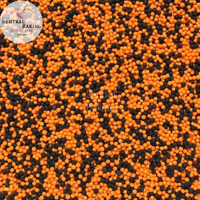 

Sprinkle Kue Mutiara Trimit Jingga Hitam 2 (M1) / Springkel Springkle