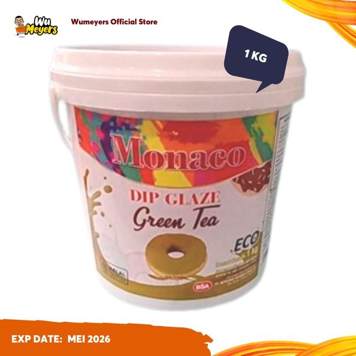 

Monaco Dip Glaze Green Tea Selai Topping Monaco 1kg