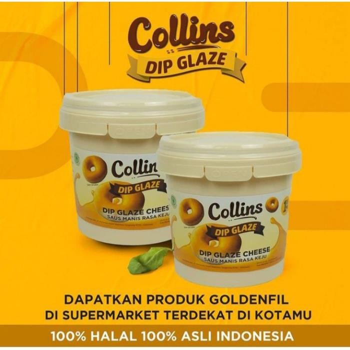 

Collins Colins Dip Glaze Selai Topping Donat Bolu Kue 1KG