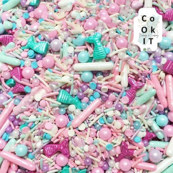 

(50Gr) Under Sea Series Mermaid Mix Taburan Sprinkle Cake Gula Hiasan