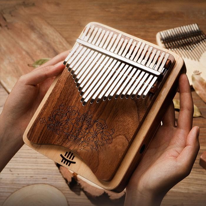 Hluru 17/21 Keys Kalimba Musical Instrument Professional Finger Piano