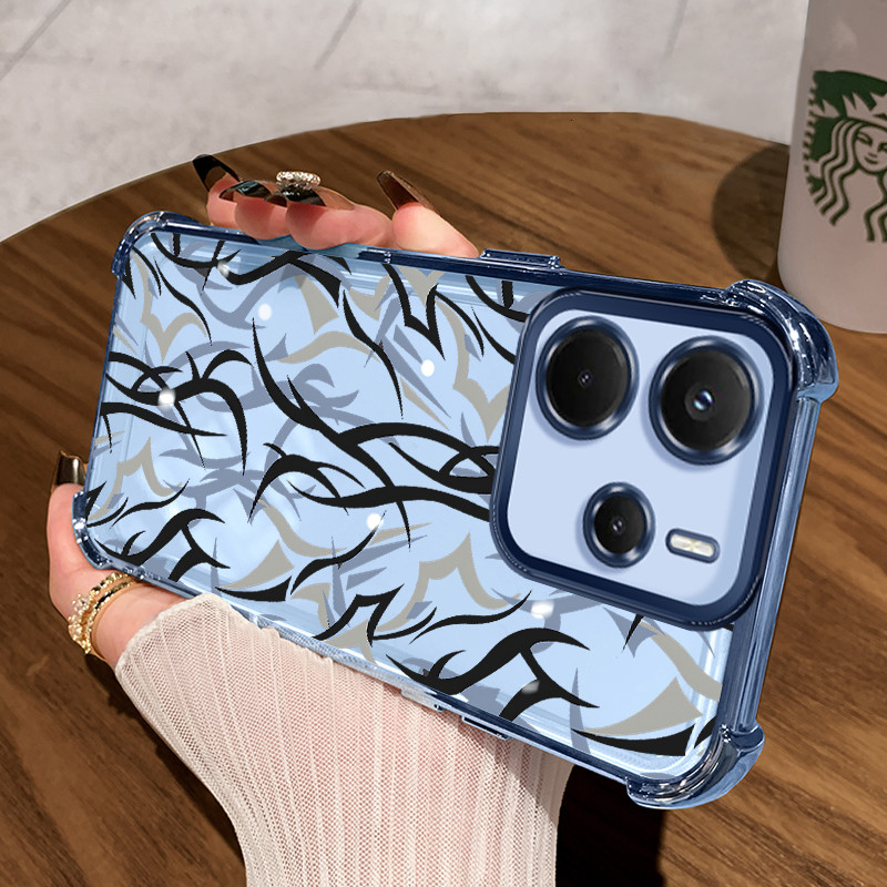 Casing Hp untuk Xiaomi Redmi Note 14 4G Case Casing Graffiti batang pola Silikon Softcase HP Kesing 