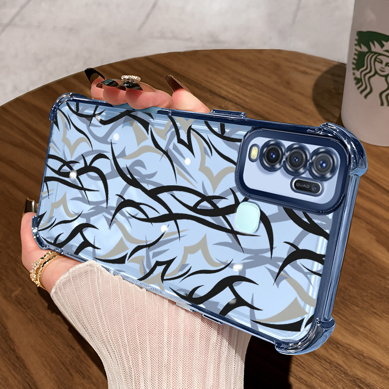 Casing Hp untuk VIVO Y50 Y30 Y30i Case Casing Graffiti batang pola Silikon Softcase HP Kesing empat 
