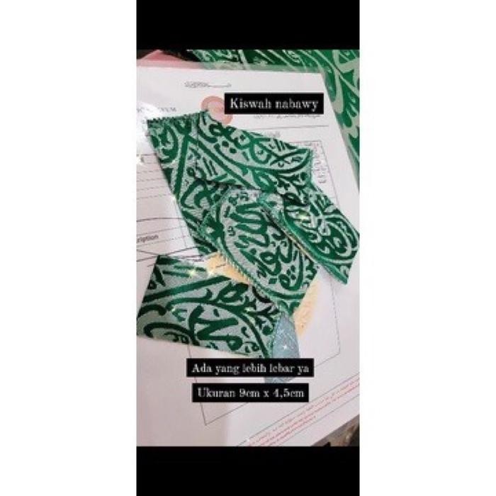 (Allthebest) Potongan Kiswah Makam Rasulullah Hijau
