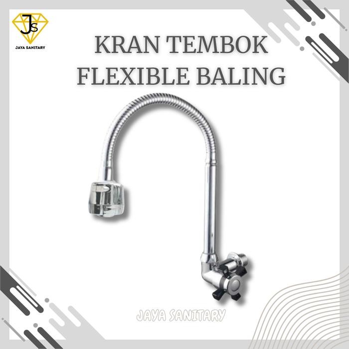 Onda Hansgrohe - Kran Angsa Tembok Flexsible Kepala Besar / Kran Angsa Cuci Piring