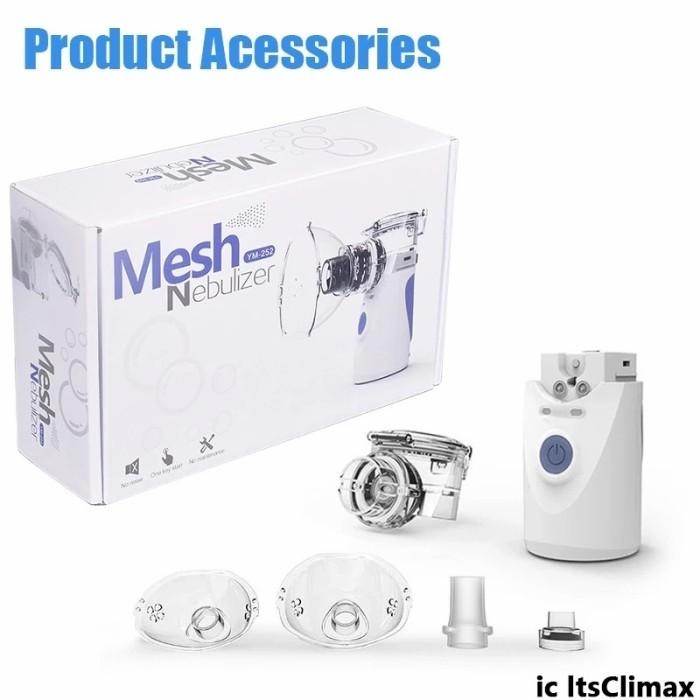 JTTOP" NEBULIZER PORTABLE MESH/OMRON ALAT BERNAFAS SARING NEBULIZER INHALASI