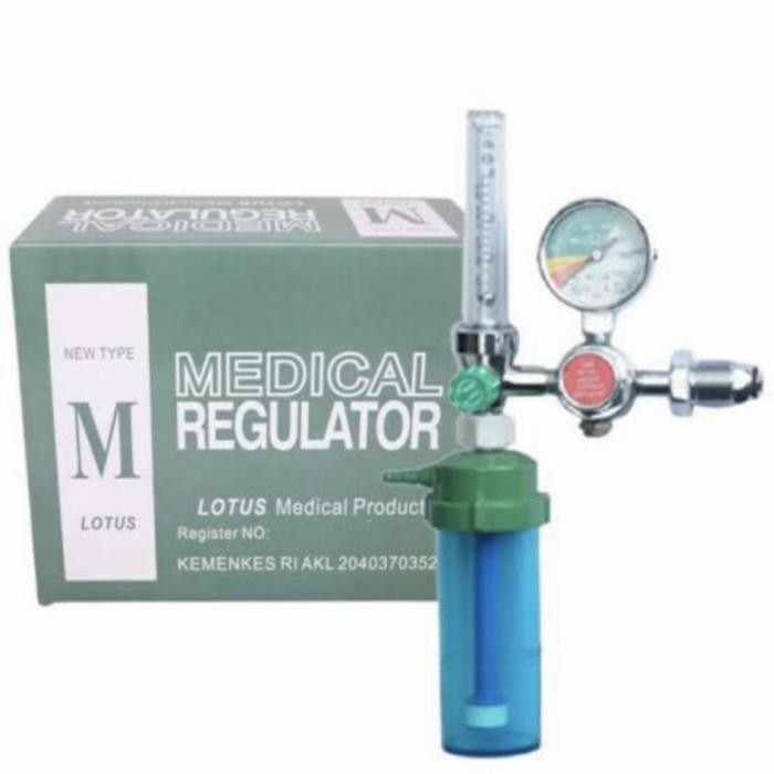 JTTOP" REGULATOR OKSIGEN MEDIS LOTUS +NASAL - REGULATOR TABUNG OKSIGEN LOTUS