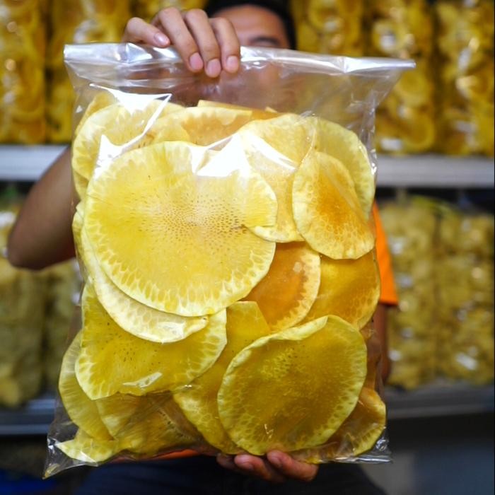 

1KG KERIPIK SUKUN RENYAH DAN GURIH, KRIPIK FOOD SNACK MAKANAN