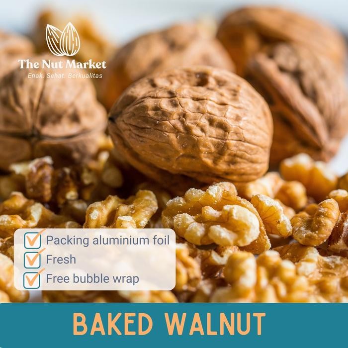 

KACANG WALNUT OVEN (ROASTED WALNUT) USA IMPORTED, 500 GRAM