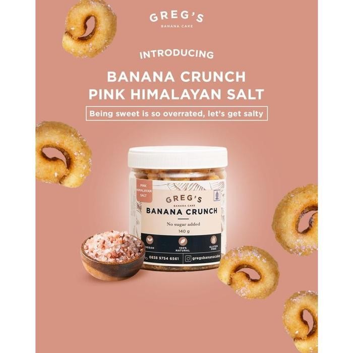 

GREG'S BANANA CRUNCH SINGLE JAR SNACK