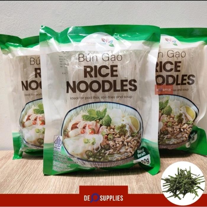 

I6E7 Bun Gao Rice Noodle Pho 200Gr - Mie Kwetiau Vietnam Padthai Vermicelli