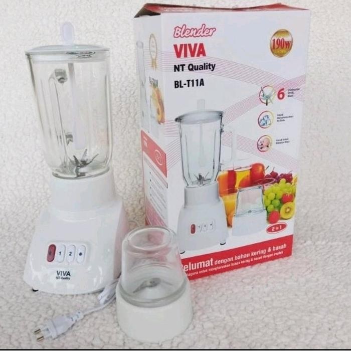 BLENDER LISTRIK VIVA 2 IN 1 NASIONAL BLENDER BUMBU BUAH PISAU STAINLESS BLENDER BERKUALITAS