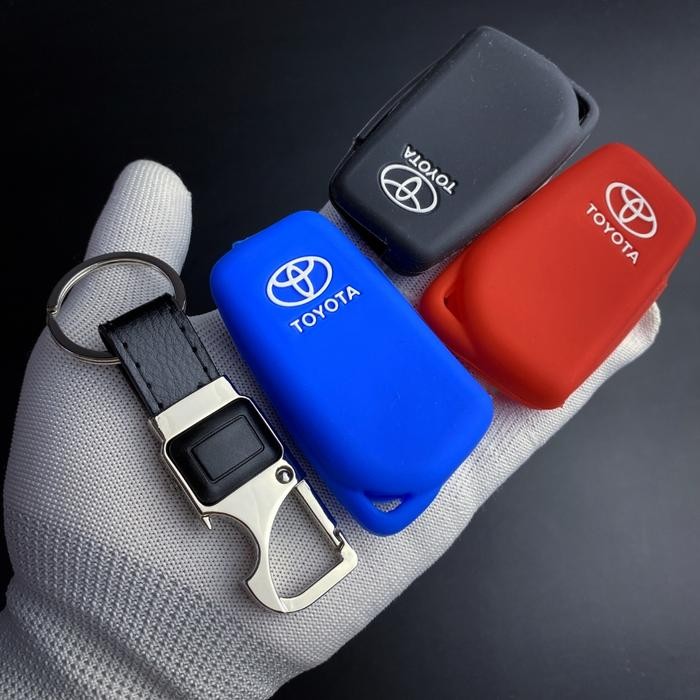 Gantungan kunci sarung keyless remote mobil toyota innova reborn