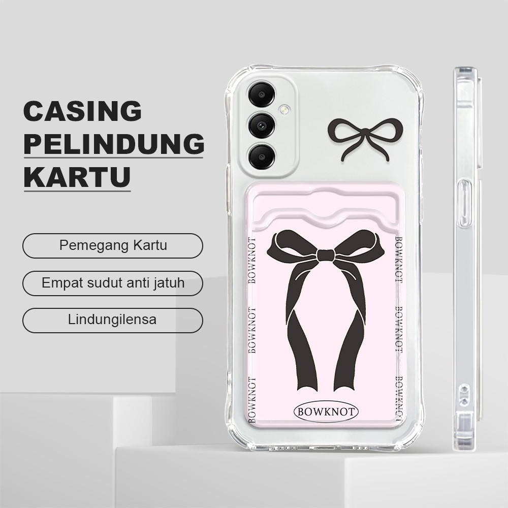 Casing Hp Untuk Compitable With Samsung Galaxy A05S Tempat Kartu Soft Cover Cassing Bow 1026 KB Kesi