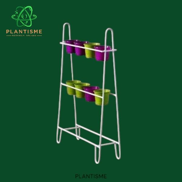 Mode Vintage Cascade Minirack Rak Tanaman Dinding Panjang Untuk Pot Kecil Di Ruang Indoor