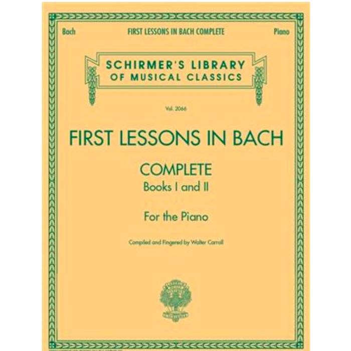 First Lesson in Bach for the Piano Buku piano JS Bach Schirmer Library