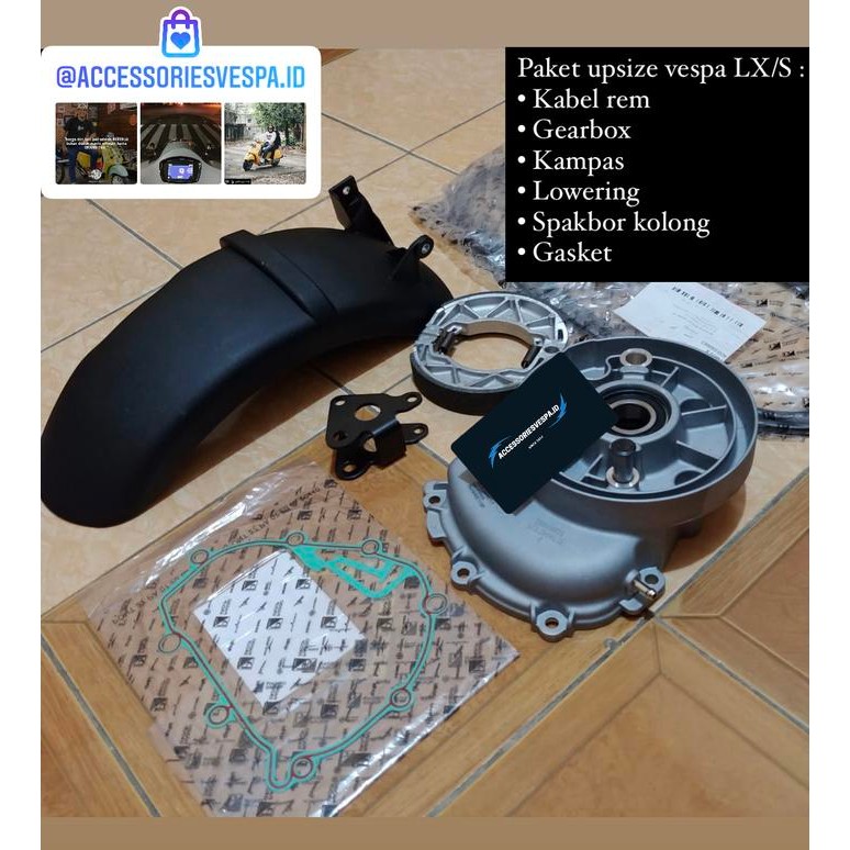 PAKET UPSIZE RING 12 VESPA S / LX - 3V / IGET