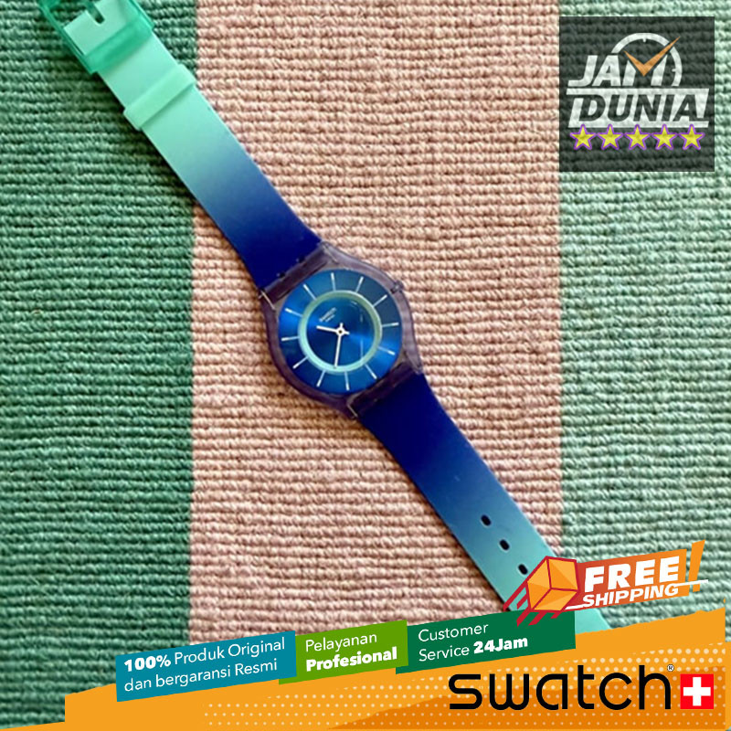 JAM TANGAN WANITA SWATCH ORIGINAL RESIN NAVY BLUE SKIN SWATCH SS08I100 SWATCH SS08I 100 JAM WANITA N