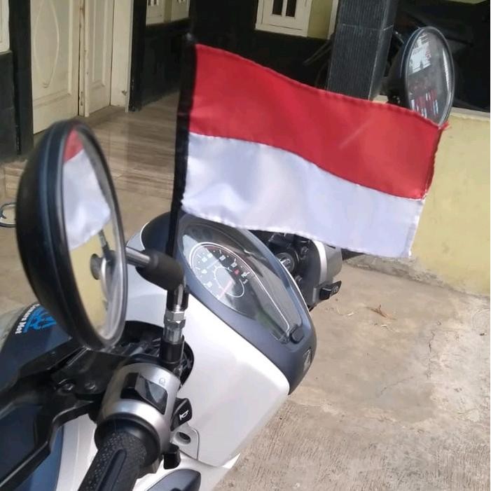 BENDERA TIANG UNTUK SPION MOTOR/BENDERA MERAH PUTIH