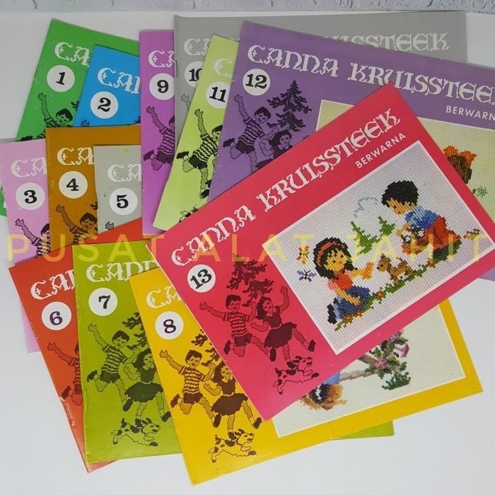 (Allthebest) BUKU KRUISSTEEK CANNA BUKU KRISTIK BELAJAR SULAM MENYULAM CROSS STITCH