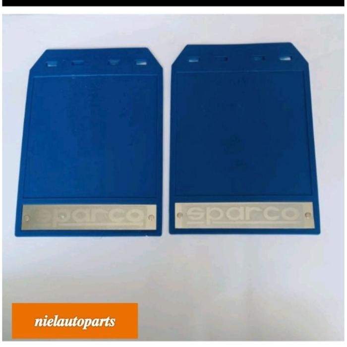 (Allthebest) Sparco-Karpet Lumpur Roda mobil Universal Warna