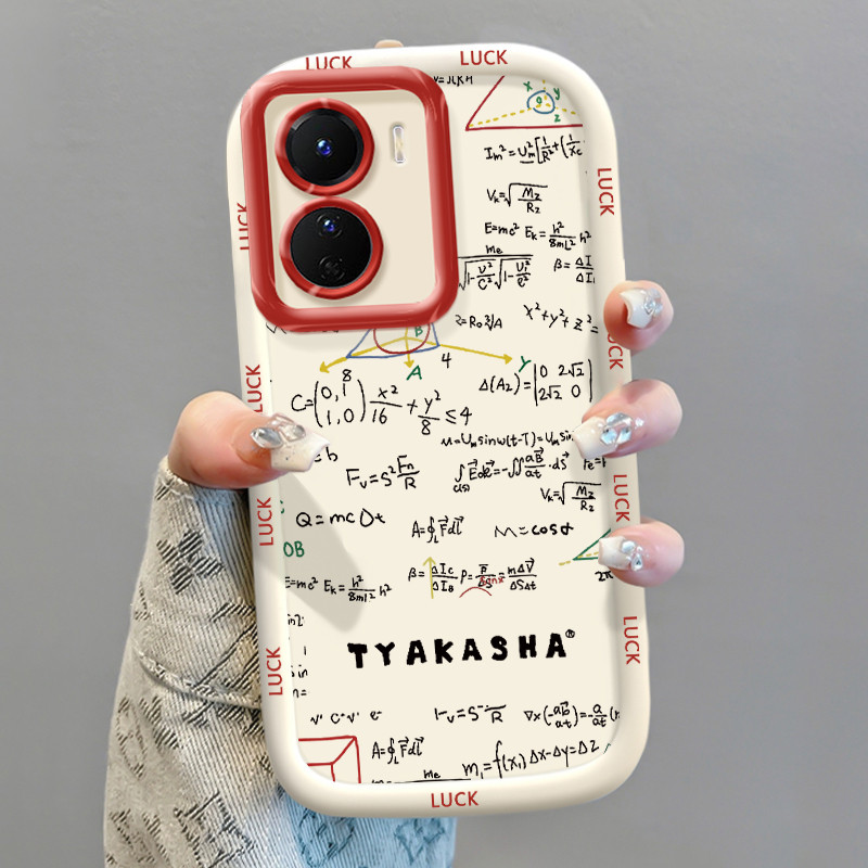 Casing Hp untuk VIVO Y16 Y35 5G Y56 5G Y02s Y35 4G Case Casing pola Rumus perhitungan Kasing HP Cesi